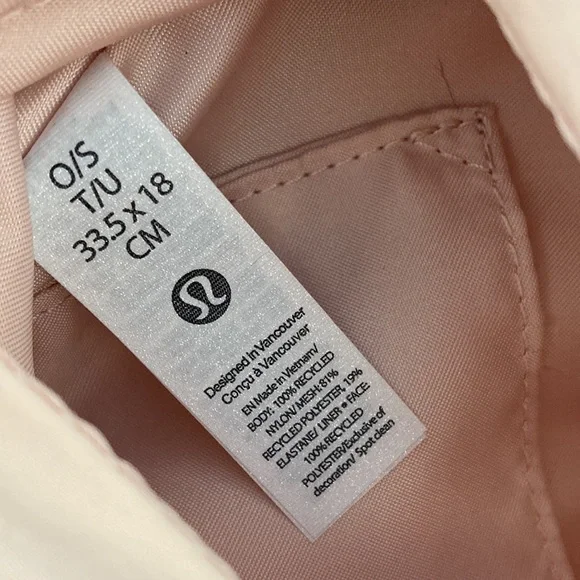 Lululemon Light Pink Curved Crossbody Bag